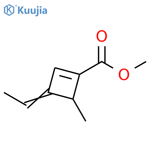 1-Cyclobutene-1-carboxylicacid, 3-ethylidene-4-methyl-, methyl ester structure