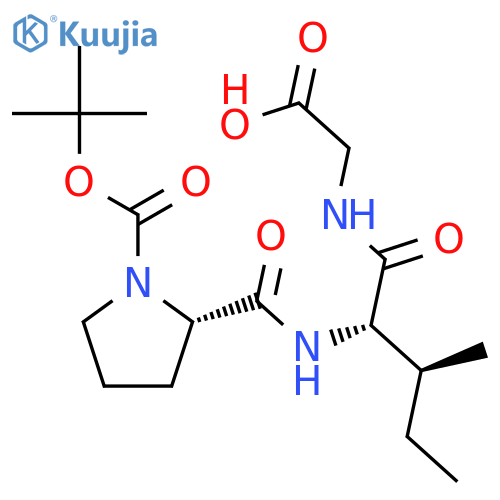 Glycine, 1-[(1,1-dimethylethoxy)carbonyl]-L-prolyl-L-isoleucyl- structure