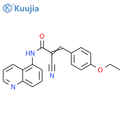 2-Cyano-3-(4-ethoxyphenyl)-N-5-quinolinyl-2-propenamide structure