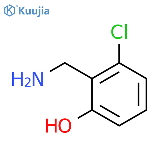 2-(aminomethyl)-3-chlorophenol structure