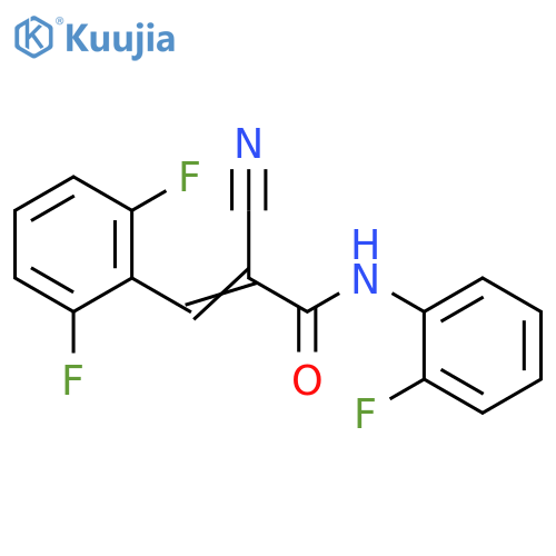 2-Cyano-3-(2,6-difluorophenyl)-N-(2-fluorophenyl)-2-propenamide structure
