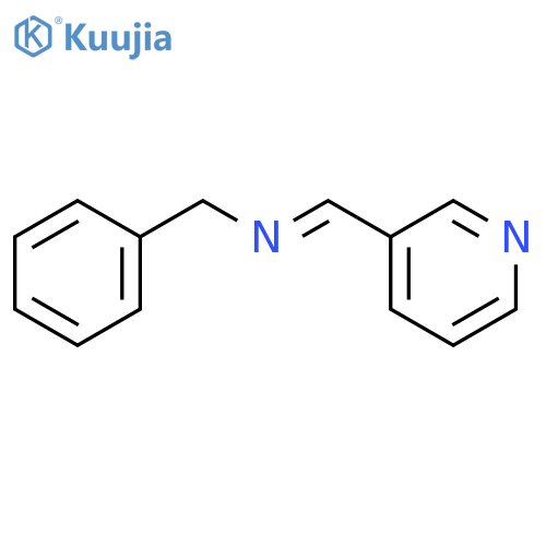 1-Phenyl-N-(pyridin-3-ylmethylene)methanamine structure