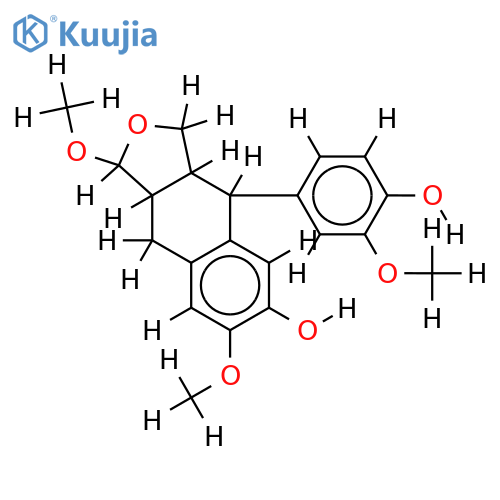 (1S,3aR,4S,9aR)-1,7-dimethoxy-4-(4'-hydroxy-3'-methoxyphenyl)-1,3,3a,4,9,9a-hexahydronaphthofuran-6-ol structure