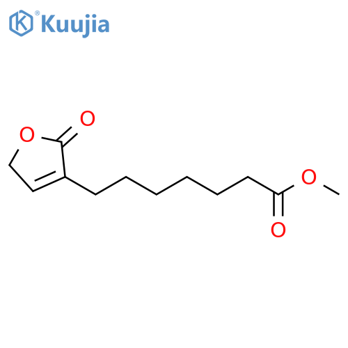 3-Furanheptanoic acid, 2,5-dihydro-2-oxo-, methyl ester structure