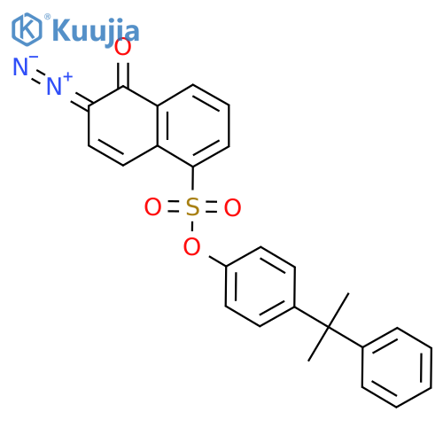 [4-(2-Phenylpropan-2-yl)phenyl] (6Z)-6-diazo-5-oxonaphthalene-1-sulfonate structure