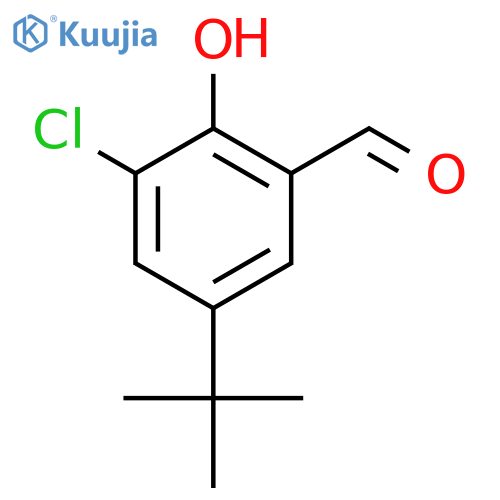 5-(tert-Butyl)-3-chloro-2-hydroxybenzaldehyde structure