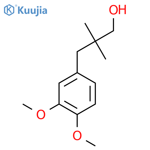 3-(3,4-Dimethoxyphenyl)-2,2-dimethylpropan-1-ol structure