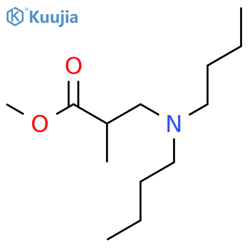 Propanoic acid,3-(dibutylamino)-2-methyl-, methyl ester structure