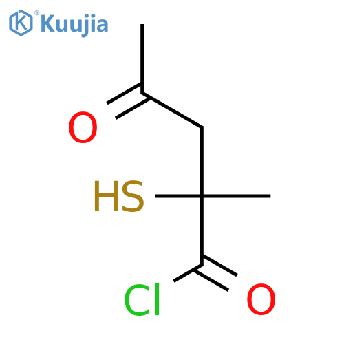 (2S)-2-methyl-4-oxo-2-sulfanylpentanoyl chloride structure