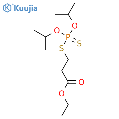 Propanoic acid,3-[[bis(1-methylethoxy)phosphinothioyl]thio]-, ethyl ester structure