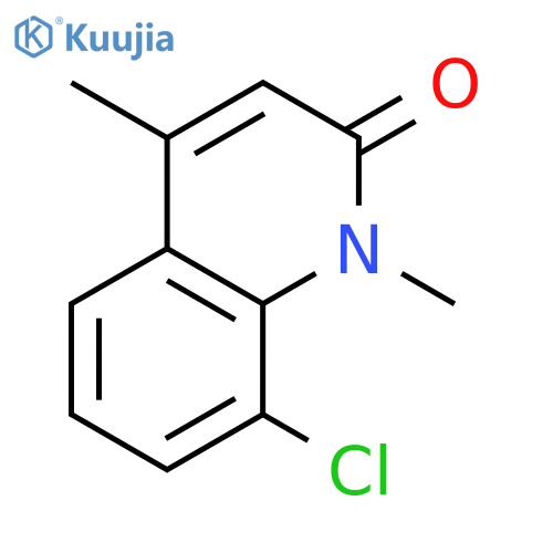 2(1H)-QUINOLINONE, 8-CHLORO-1,4-DIMETHYL- structure
