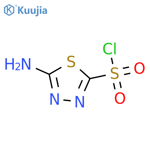 1,3,4-Thiadiazole-2-sulfonyl chloride, 5-amino- structure