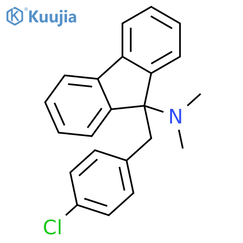 9H-Fluoren-9-amine,9-[(4-chlorophenyl)methyl]-N,N-dimethyl- structure
