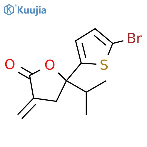 2(3H)-Furanone,5-(5-bromo-2-thienyl)dihydro-3-methylene-5-(1-methylethyl)- structure