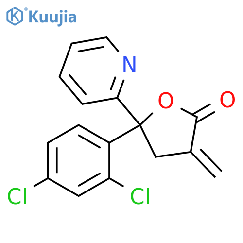 2(3H)-Furanone,5-(2,4-dichlorophenyl)dihydro-3-methylene-5-(2-pyridinyl)- structure