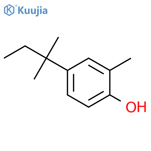 Phenol,4-(1,1-dimethylpropyl)-2-methyl- structure