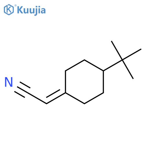 (4-Tert-butylcyclohexylidene)acetonitrile structure
