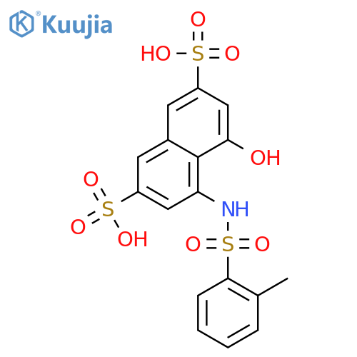 2,7-Naphthalenedisulfonicacid, 4-hydroxy-5-[[(methylphenyl)sulfonyl]amino]- (9CI) structure