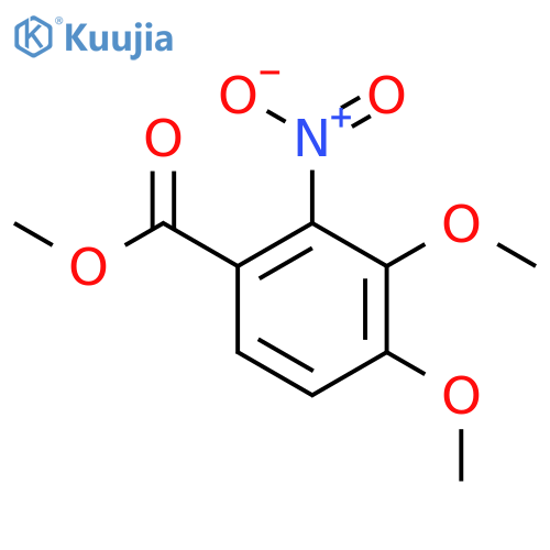 Benzoic acid,3,4-dimethoxynitro-, methyl ester (9CI) structure