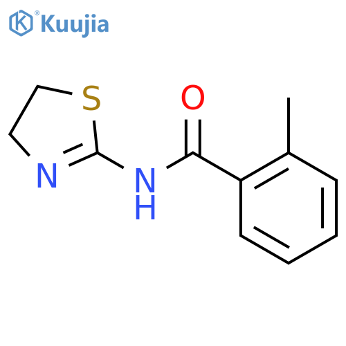 Benzamide,N-(4,5-dihydro-2-thiazolyl)-2-methyl- structure