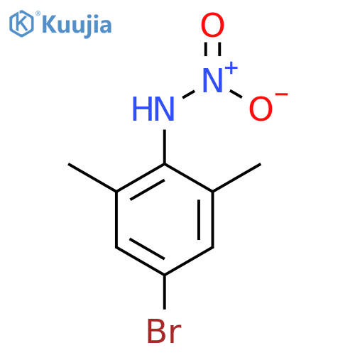 Benzenamine, 4-bromo-2,6-dimethyl-N-nitro- structure