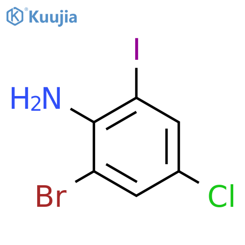2-Bromo-4-chloro-6-iodoaniline structure