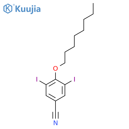 Benzonitrile, 3,5-diiodo-4-(octyloxy)- structure