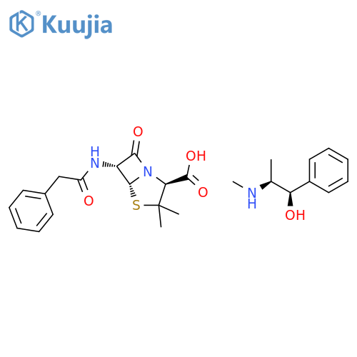 4-Thia-1-azabicyclo[3.2.0]heptane-2-carboxylic acid, 3,3-dimethyl-7-oxo-6-[(phenylacetyl)amino]- [2S-(2&#x3B1;,5&#x3B1;,6&#x3B2;)]-, compd. with [R-(R*,S*)]-&#x3B1;-[1-(methylamino)ethyl]benzenemethanol (1:1) structure