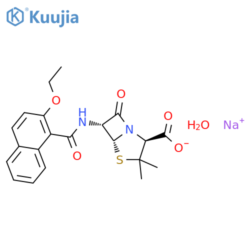 Nafcillin sodium monohydrate structure