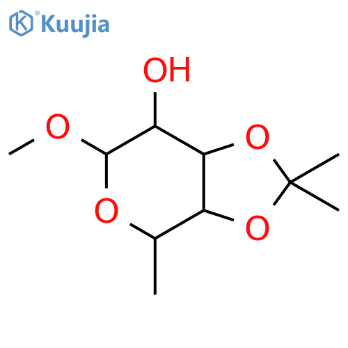 Methyl 6-Deoxy-3,4-O-isopropylidene-alpha-D-galactopyranoside structure