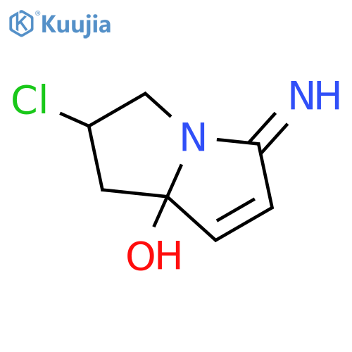 1H-Pyrrolizin-7a(5H)-ol,2-chloro-2,3-dihydro-5-imino-, (2S,7aS)- structure