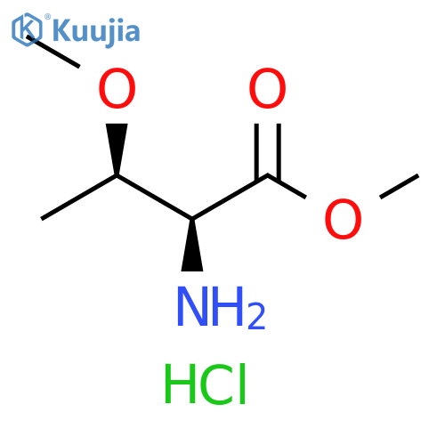 L-Threonine, O-methyl-, methyl ester, hydrochloride (1:1) structure