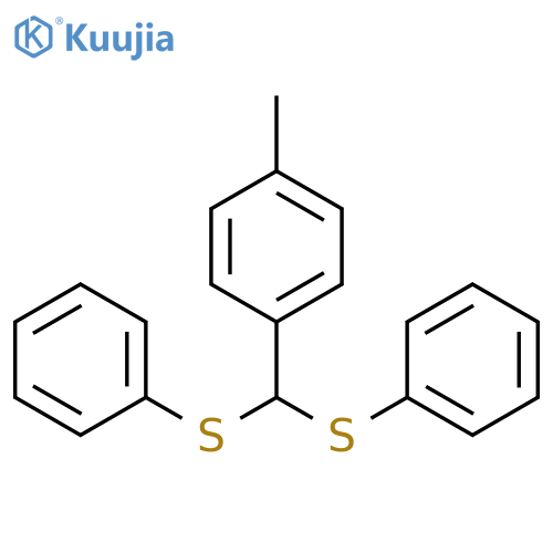 Benzene, 1-[bis(phenylthio)methyl]-4-methyl- structure