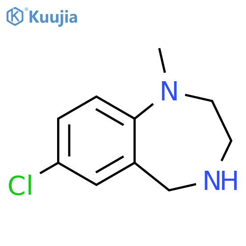 1H-1,4-Benzodiazepine, 7-chloro-2,3,4,5-tetrahydro-1-methyl- structure