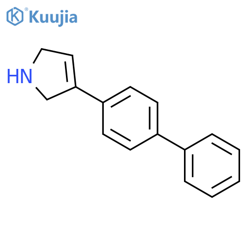1H-Pyrrole, 3-[1,1'-biphenyl]-4-yl-2,5-dihydro- structure