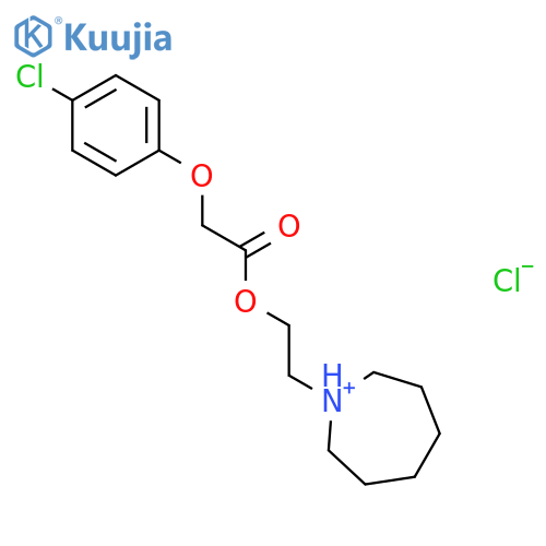 1-(2-{[(4-chlorophenoxy)acetyl]oxy}ethyl)azepanium chloride structure