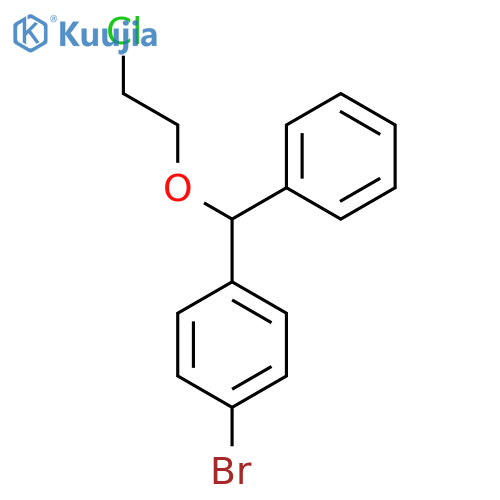 p-Bromobenzhydryl 2-Chloroethyl Ether structure