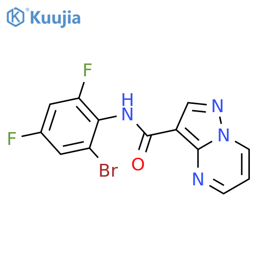 N-(2-bromo-4,6-difluorophenyl)pyrazolo[1,5-a]pyrimidine-3-carboxamide structure