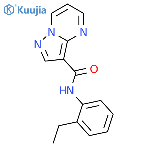 N-(2-ethylphenyl)pyrazolo[1,5-a]pyrimidine-3-carboxamide structure