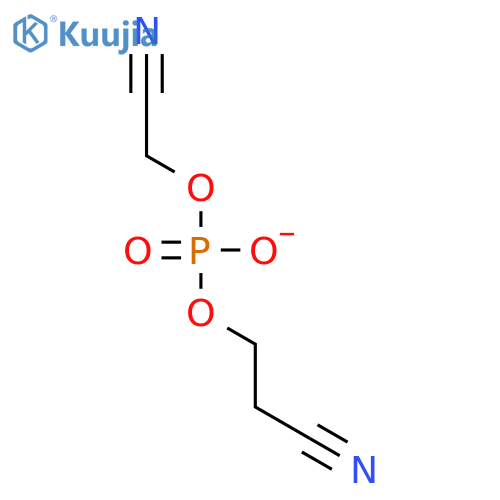Phosphoric acid, mono(2-cyanoethyl) mono(cyanomethyl) ester structure