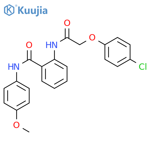 2-{[(4-chlorophenoxy)acetyl]amino}-N-(4-methoxyphenyl)benzamide structure