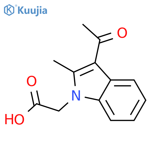 (3-Acetyl-2-methyl-1H-indol-1-yl)acetic Acid structure