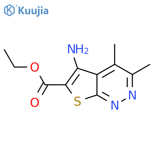 ethyl 5-amino-3,4-dimethylthieno2,3-cpyridazine-6-carboxylate structure