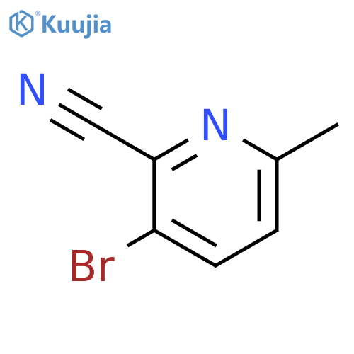3-Bromo-6-methylpicolinonitrile structure