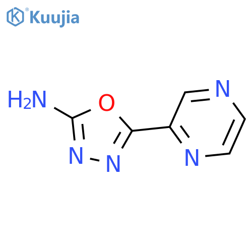 5-Pyrazin-2-yl-1,3,4-oxadiazol-2-amine structure
