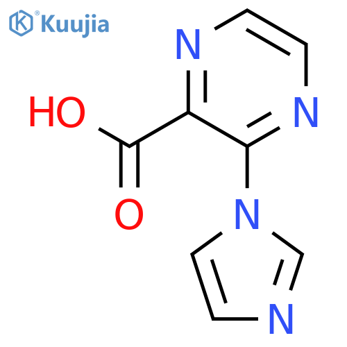3-(1H-Imidazol-1-yl)pyrazine-2-carboxylic acid structure