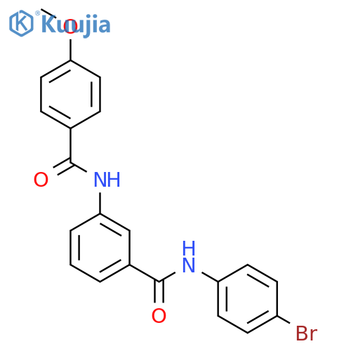 N-(4-bromophenyl)-3-[(4-methoxybenzoyl)amino]benzamide structure