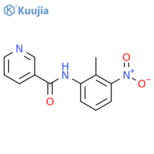 3-Pyridinecarboxamide,N-(2-methyl-3-nitrophenyl)- structure