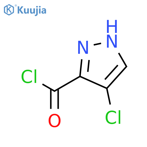 4-chloro-1H-pyrazole-3-carbonyl chloride structure