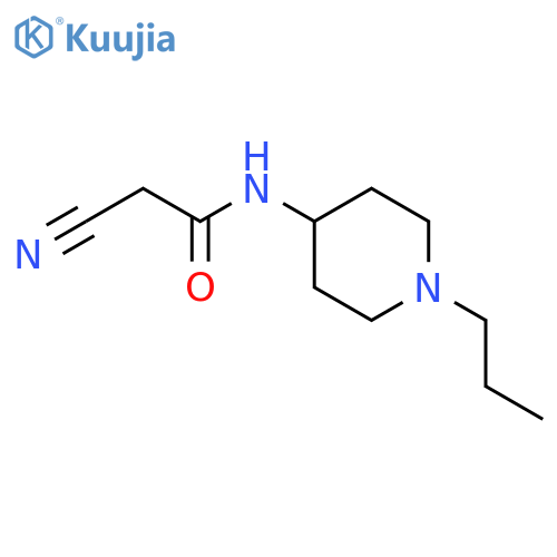 2-Cyano-N-(1-propylpiperidin-4-yl)acetamide structure